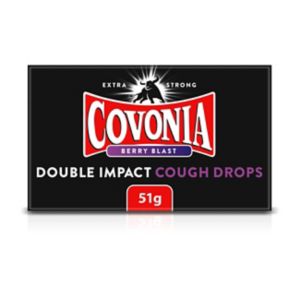 Covonia Double Impact cough drops Berry Blast (British brand)
