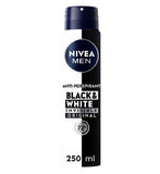 NIVEA MEN Black  White Invisible 72h Anti-Perspirant Deodorant Spray 250ml