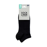 Boots very fine cotton trainer liners black - British product