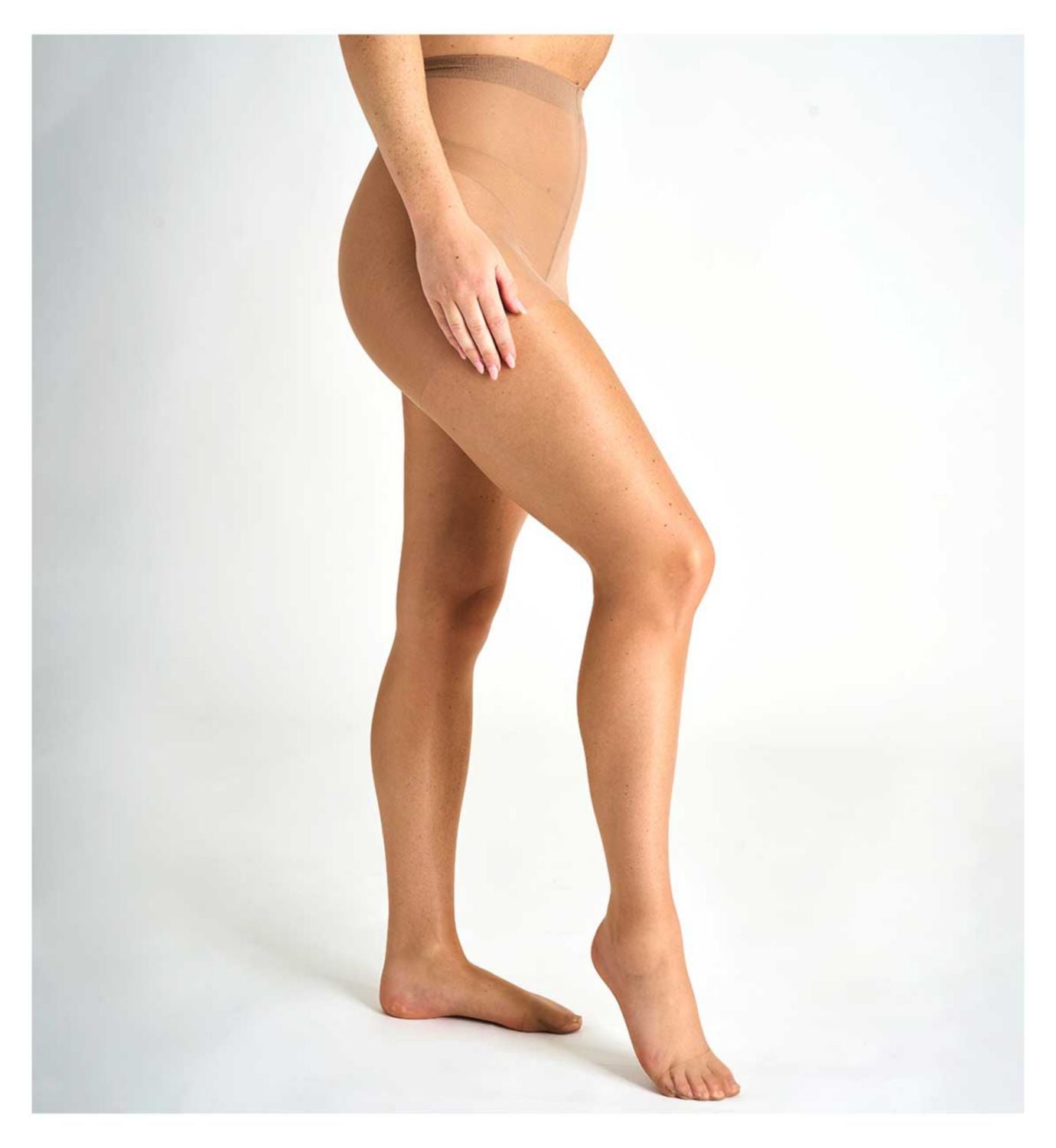 Boots Glossy Tights Natural Tan 3 Pair XL - British product