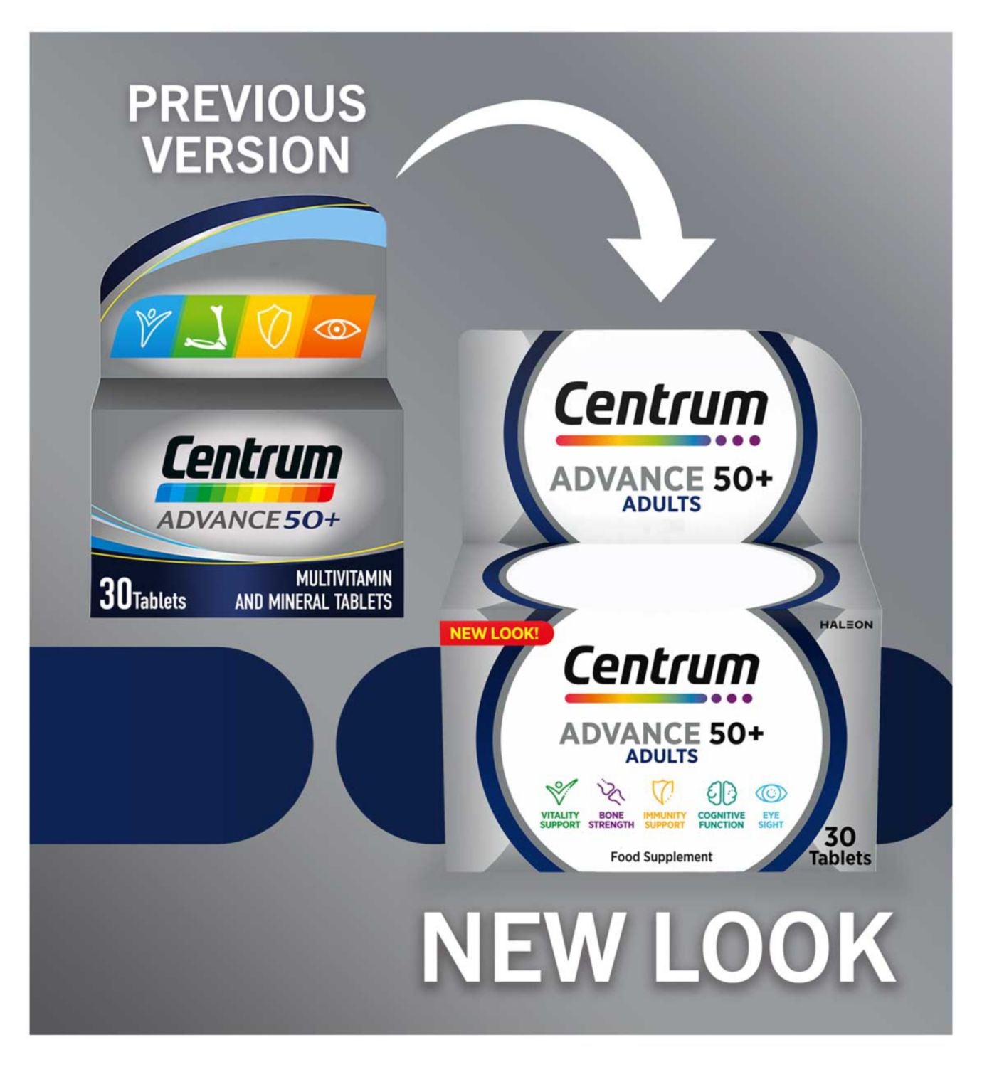 Centrum Advance 50+ multivitamin 30 tablets - British product