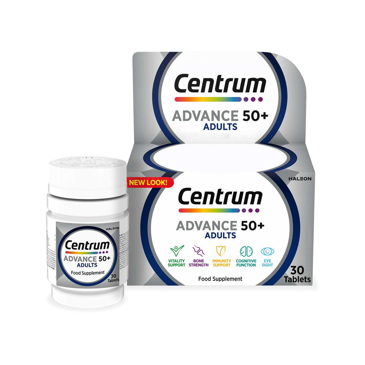 Centrum Advance 50+ multivitamin 30 tablets - British product
