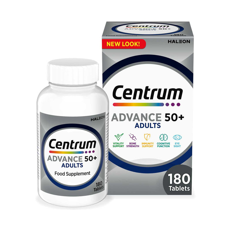 Centrum Advance 50+ Multivitamins & Minerals 180 Tablets - British product