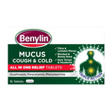 Benylin Mucus Cough & Cold All in One Relief Tablets- 16 tablets