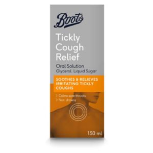 Boots Tickly Cough Relief Oral Solution 150ml - British product