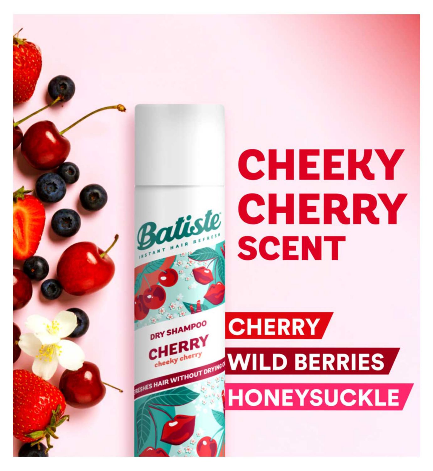 Batiste Dry Shampoo Cherry Fruity & Cheeky 200ml - British product