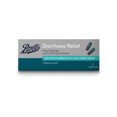 Boots Diarrhoea Relief 2 mg Capsules 6 Pack