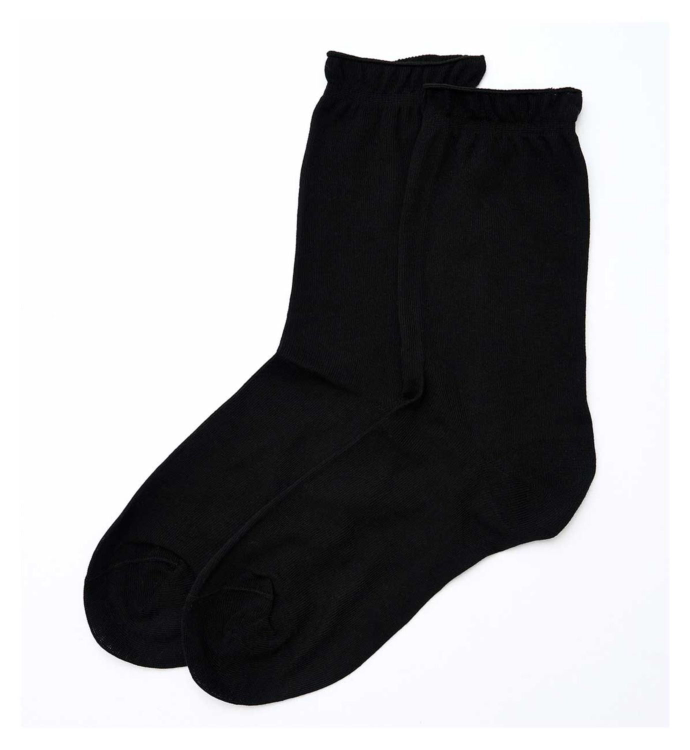 Boots ultralight cotton ankle socks black 2 pair pack - British product