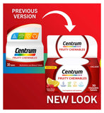 Centrum Fruity Chewables multivitamin tablets 30 pack - British product