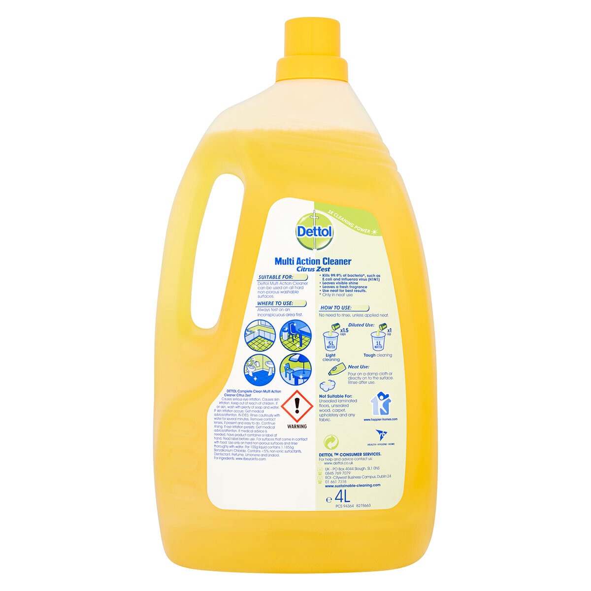 Dettol multi action cleaner 4L - British product