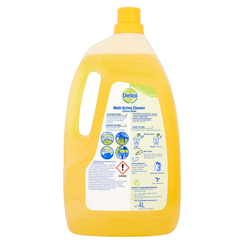 Dettol multi action cleaner 4L - British product