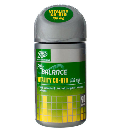 Supplément alimentaire Co-Q10 haute résistance 100 mg Boots 30 gélules