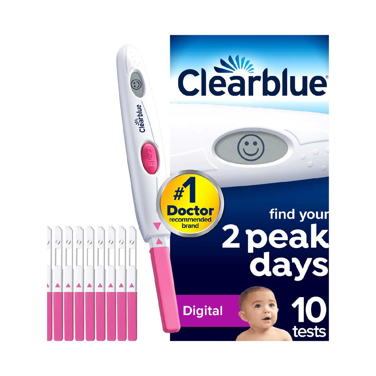 Clearblue Digital Ovulation Test 10 Tests - British product