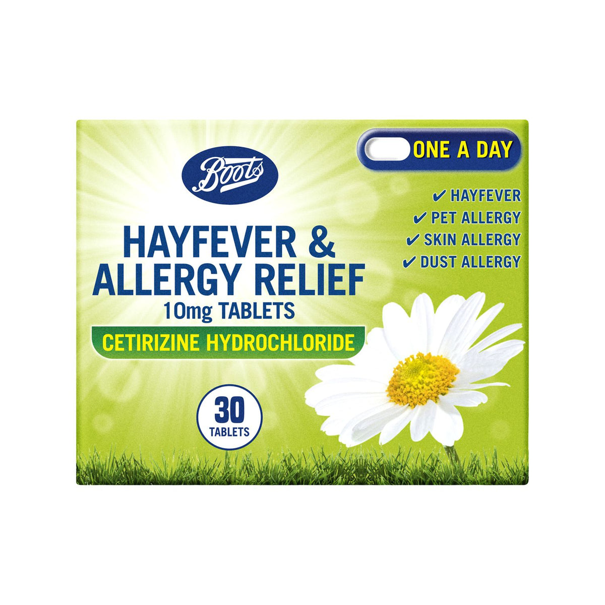 Boots Hayfever 10mg Tablets 30 count - British product