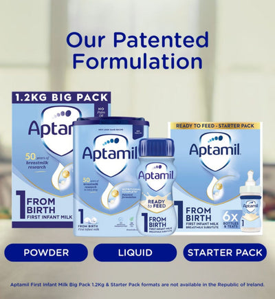 Aptamil Lait premier âge liquide prêt à l'emploi Pack découverte 6x70ml