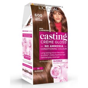 L'Oreal Paris hair colour Light Brown 600, imported from the UK