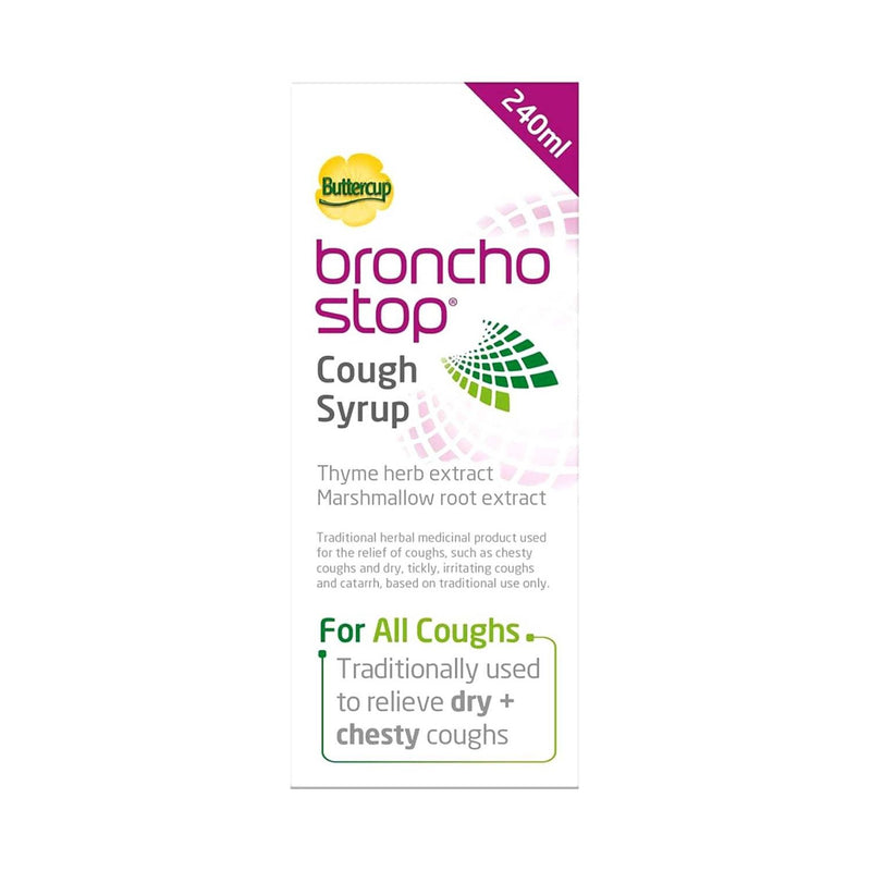 Buttercup Bronchostop Cough Syrup 240ml - British product