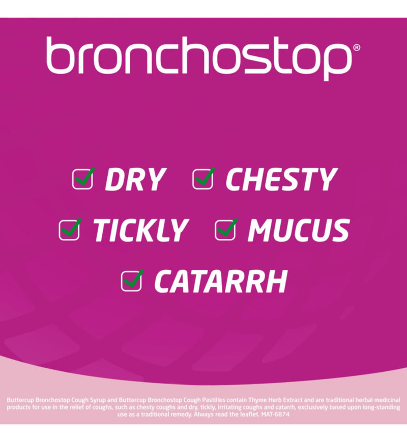 Buttercup Bronchostop Cough Syrup 240ml - British product
