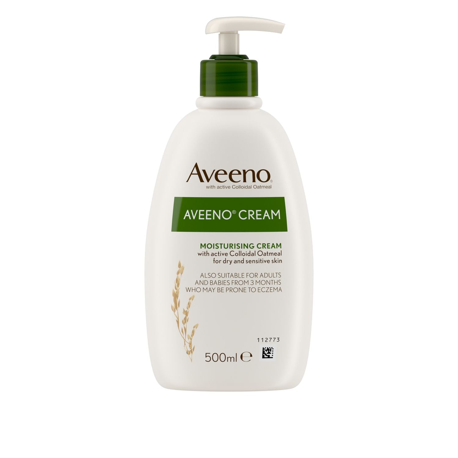Aveeno Cream Eczema Moisturiser 500ml - British product