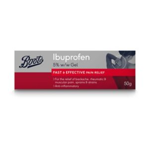 Boots Ibuprofen Gel 5% w/w 50g - British product