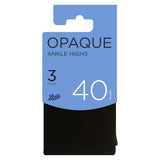 Boots 40 Denier Opaque Ankle Highs 3 pair pack one size