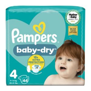 Pampers Baby-Dry nappies size 4 44 pack, imported from the UK