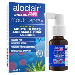 Aloclair Plus bioadhesive oral care spray 15ml - British product