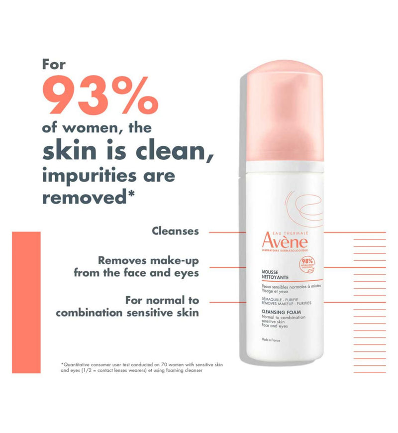 Avène Mattifying Cleansing Foam 150ml - British product