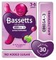 Bassetts Blackcurrant Apple Flavour Multivitamins Omega 3 30s - British product