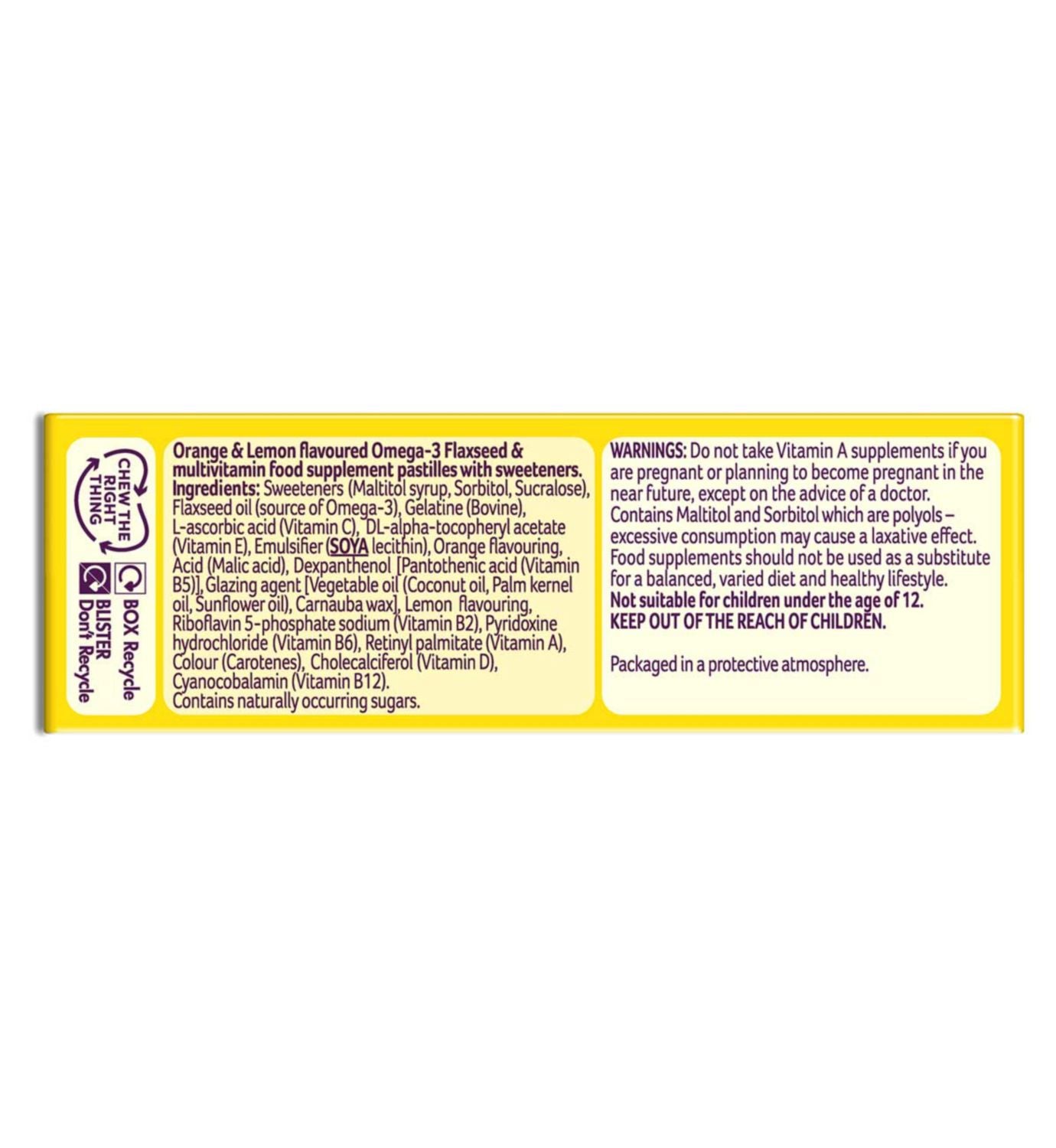 Bassetts teen multivitamin soft chewies citrus flavour 30s - British product