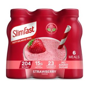 SlimFast Strawberry Shake Meal Replacement 6 x 325ml (British brand)