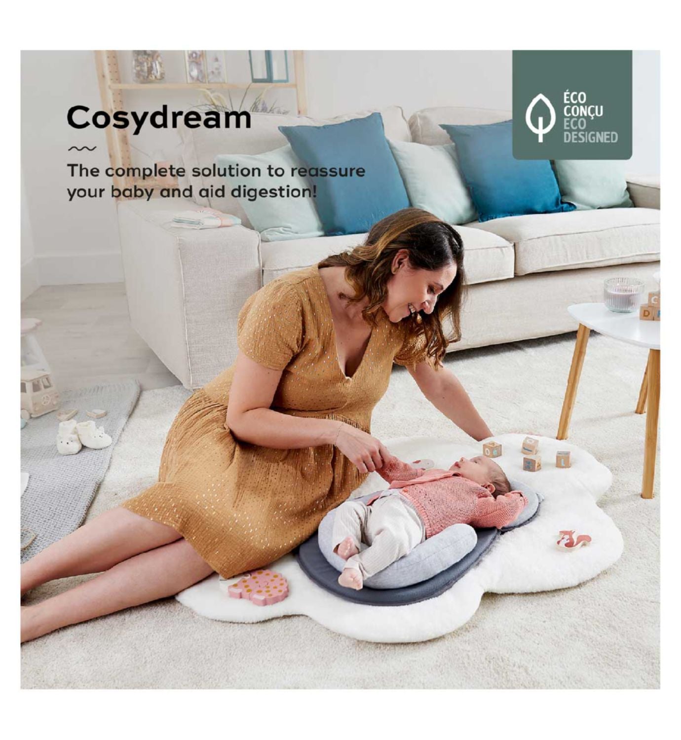 Babymoov Baby Sleep Wedge Cosydream 58cm length - British product
