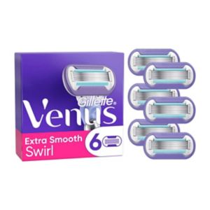 Gillette Venus razor blades extra smooth swirl 5 blade x6, UK version
