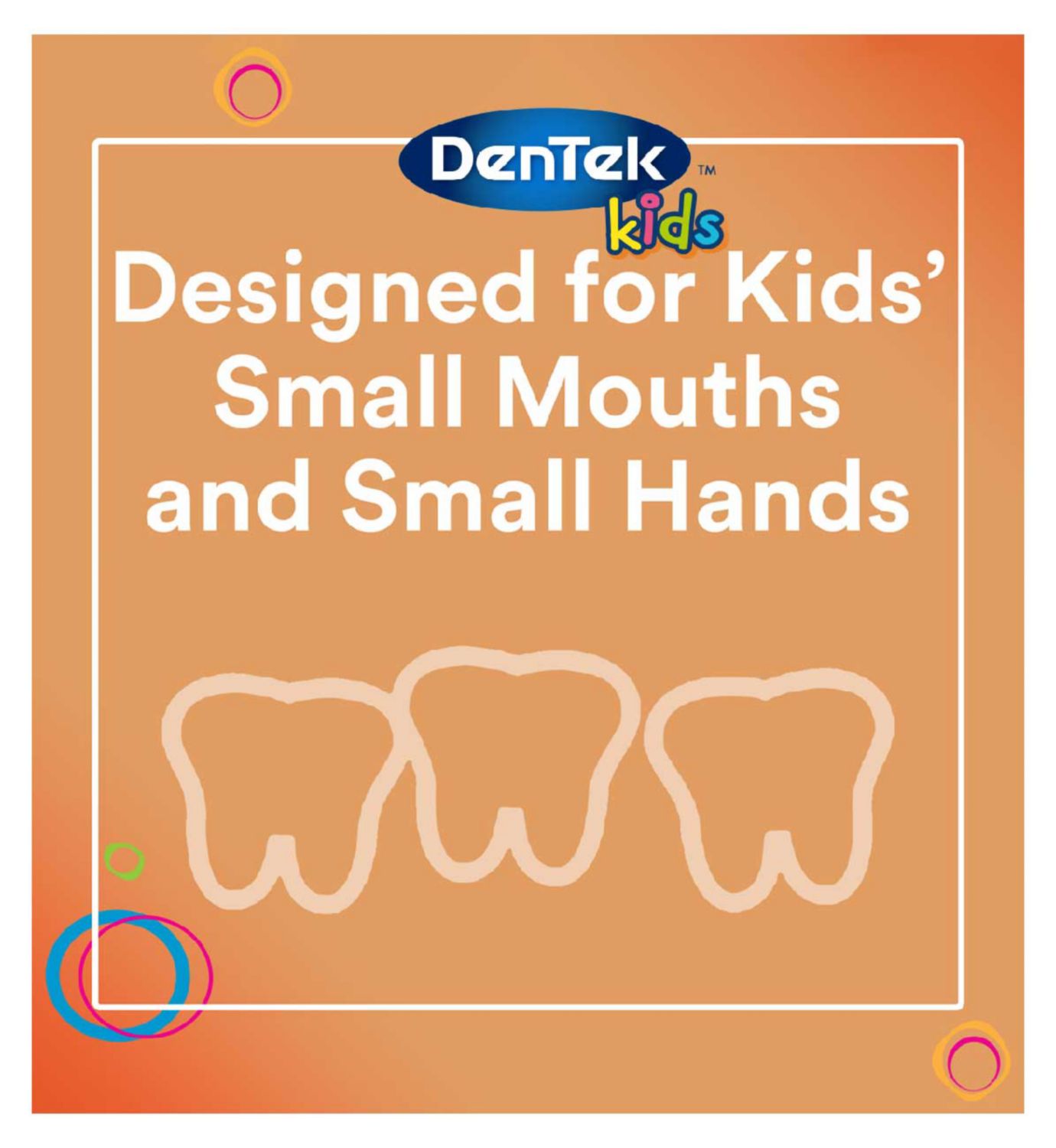 DenTek Kids Fun Flosser fruit flavoured dental picks 60 pack - British product