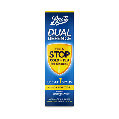 Boots Dual Defence Nasal Spray Cold Relief 20ml