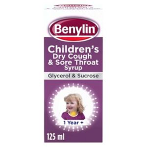 Benylin Children's Dry Cough Syrup 125ml - British product