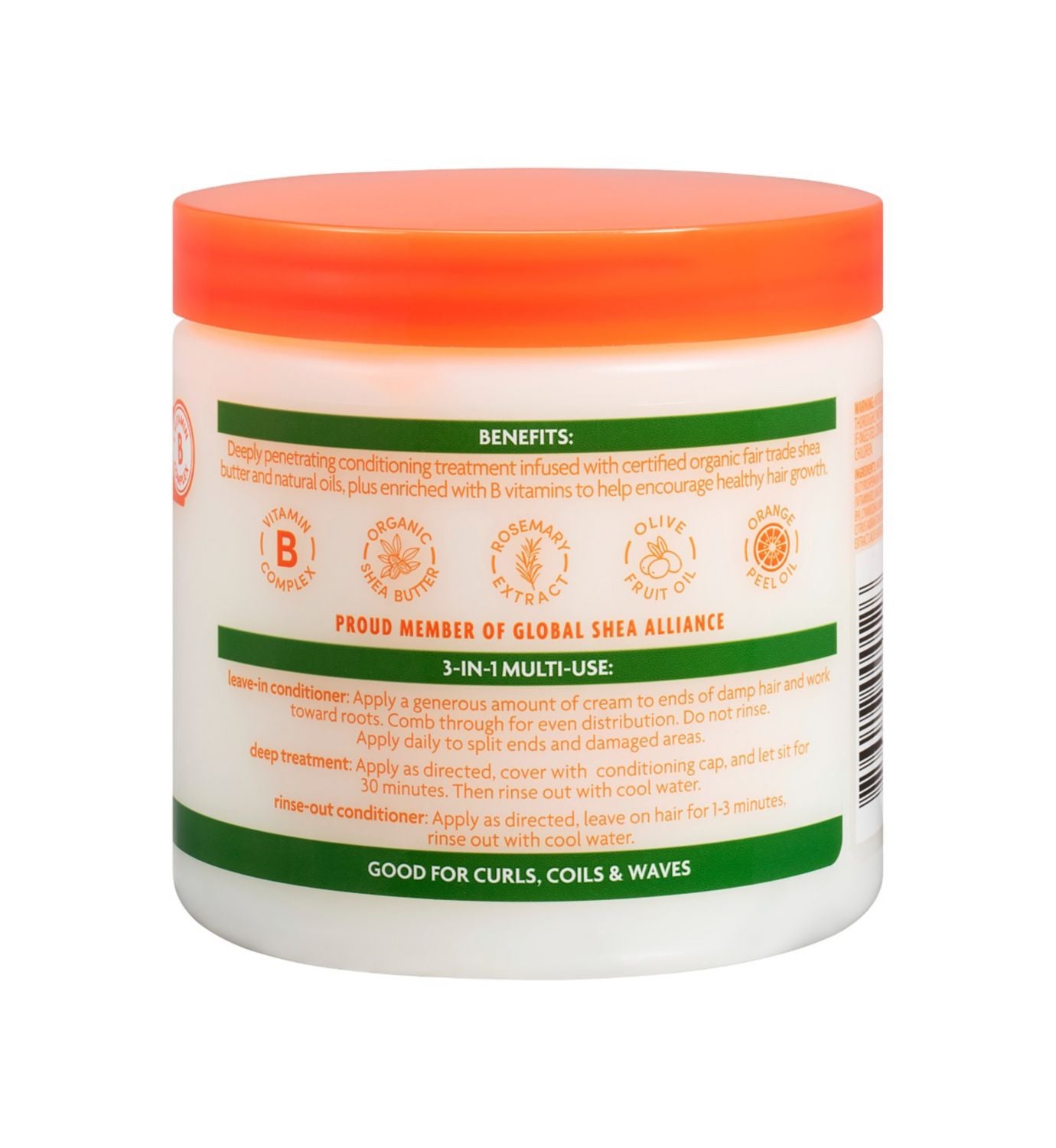 Cantu Shea Butter leave-in conditioning cream 453g - British product