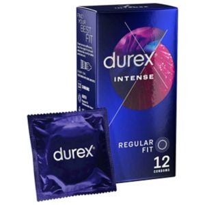 Durex Intense Ribbed Dotted Condoms Mint 12 Pack - British product