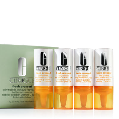 Clinique Fresh Pressed Daily Booster Pure Vitamin C 10% Face Serum 8.5ml x 4