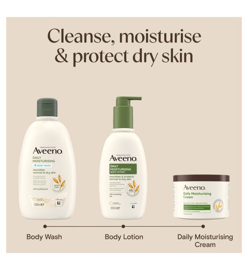 Aveeno Yogurt Body Wash Apricot Honey 300ml - British product