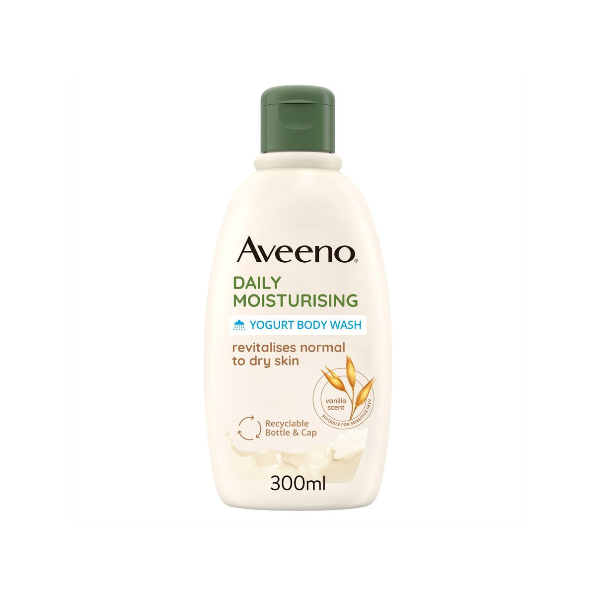 Aveeno Daily Moisturising Yogurt Body Wash Vanilla Oat 300ml - British product
