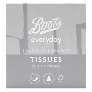 Boots Everyday Tissue Cube 3ply 55 Sheets - British product