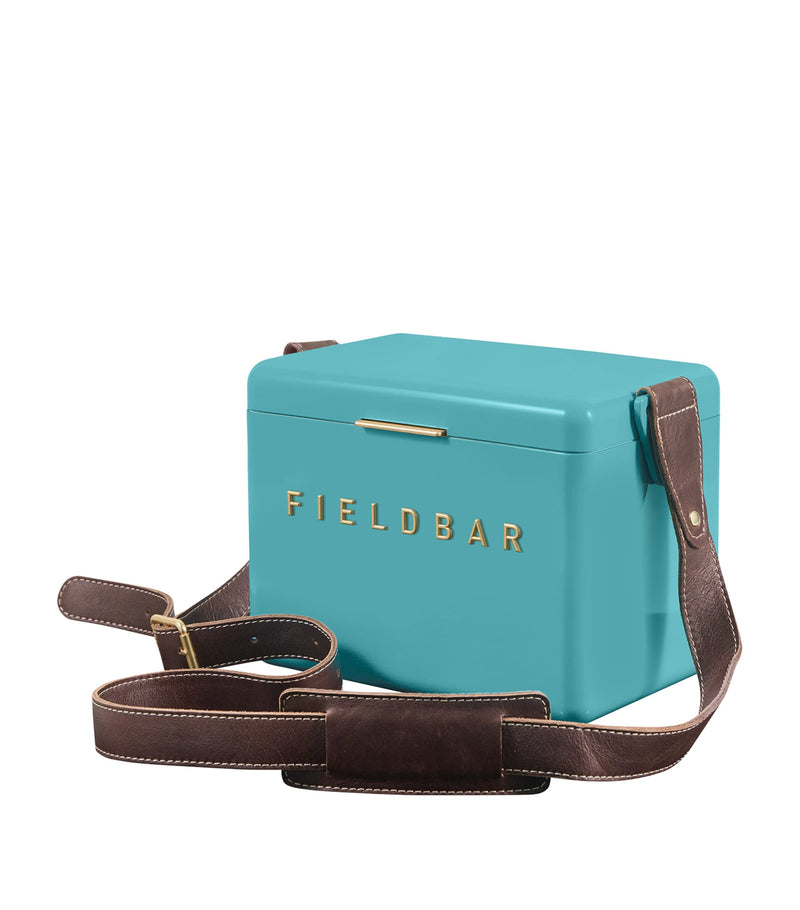 Fieldbar Mini Bar Cooler Box with Leather Sling 4L - British product