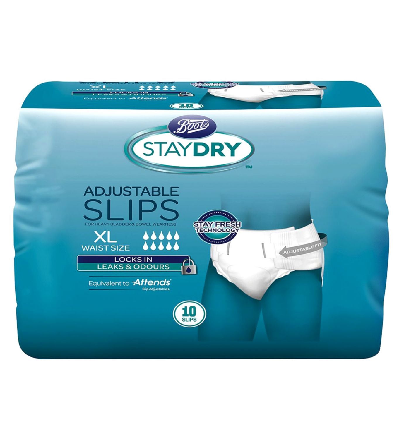 Boots Staydry Slips XL Bundle 120 pack - British product