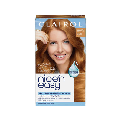 Clairol Nice'n Easy Permanent Hair Dye 8WR Golden Auburn 177ml