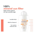 Avène mineral fluid SPF50+ sun cream 40ml - British product