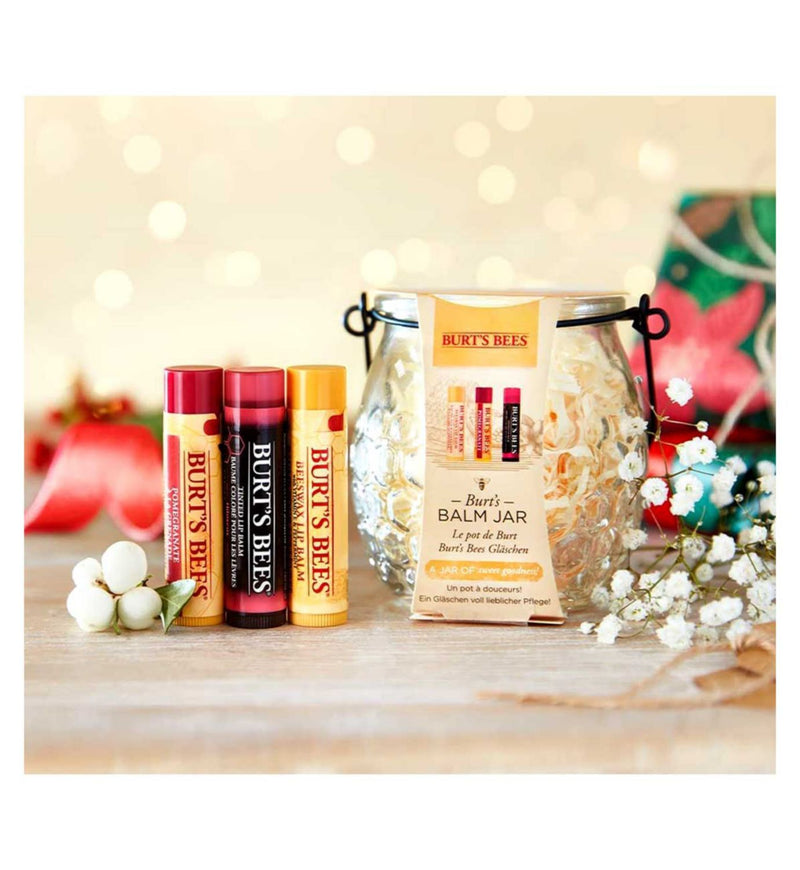 Burt's Bees Honey Pot Lip Balm Jar Set - British product