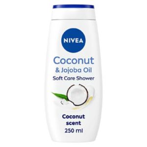 Nivea Shower Gel Coconut & Jojoba Oil 250ml, imported from the UK