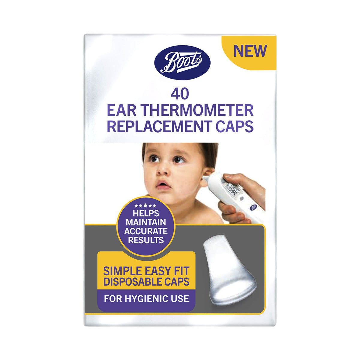 Boots ear thermometer replacement caps 40 count - British product
