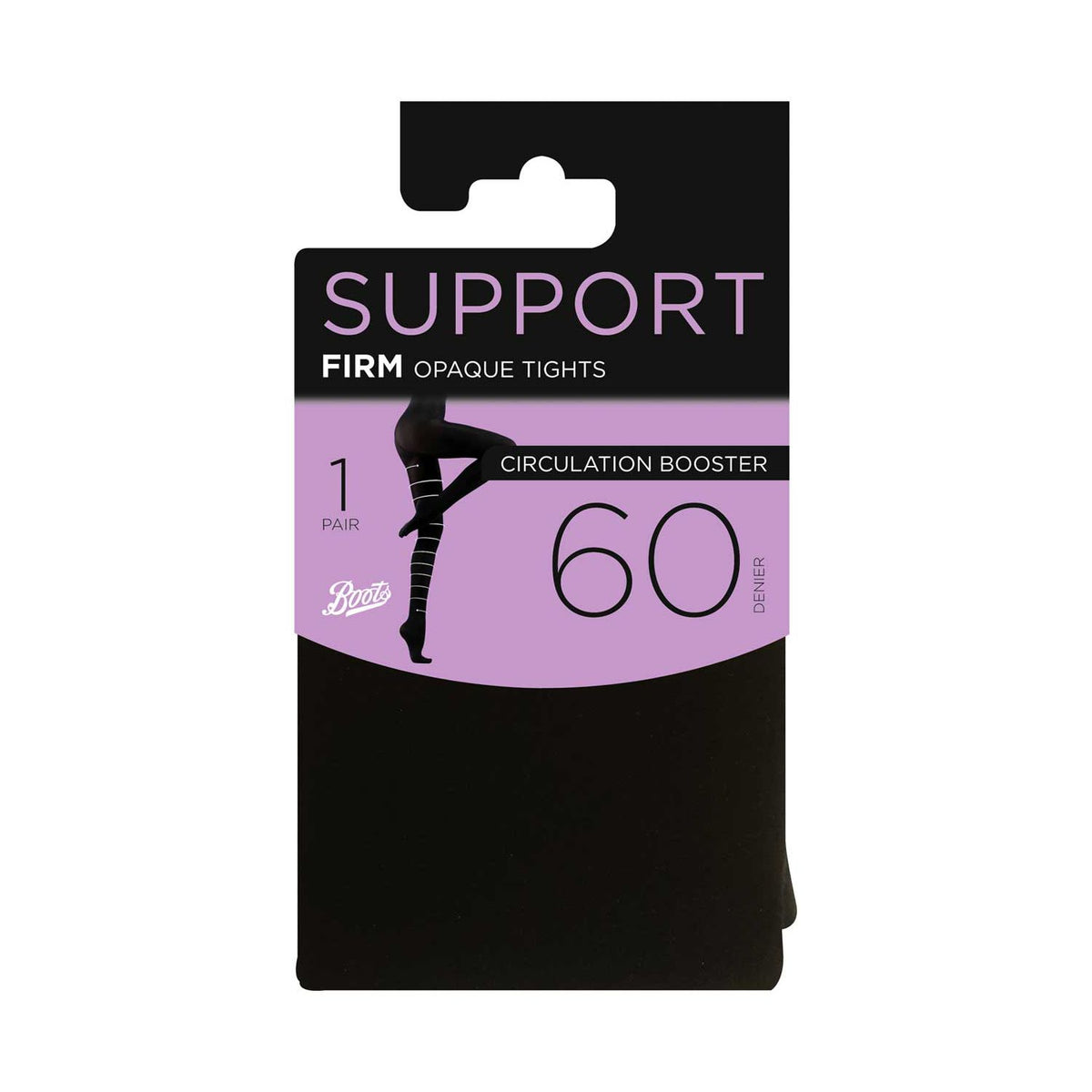 Boots firm support tights black small, imported from the UK
